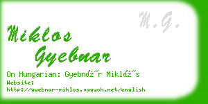 miklos gyebnar business card